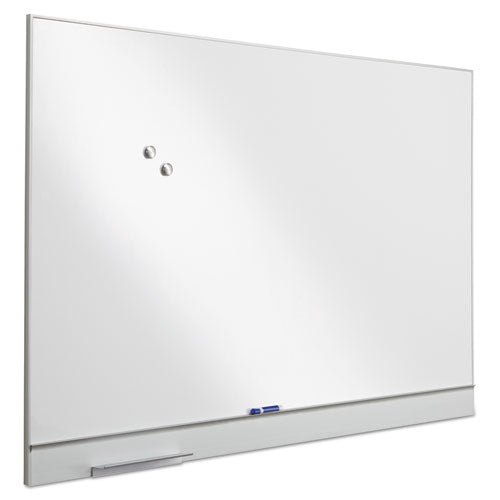 Iceberg Polarity Magnetic Dry Erase White Board 72x46 White Surface Silver Aluminum Frame