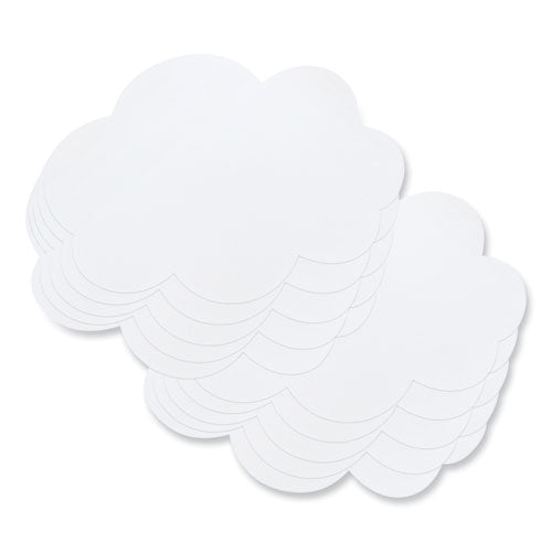 Pacon Self Stick Dry Erase Clouds 7x10 White Surface 10/pack