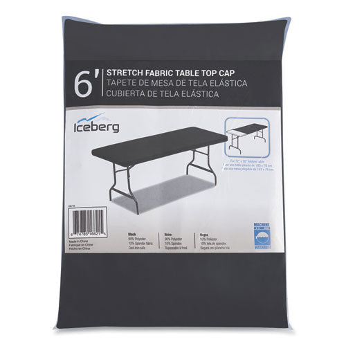 Iceberg Igear Fabric Table Top Cap Cover Polyester 30x72 Black