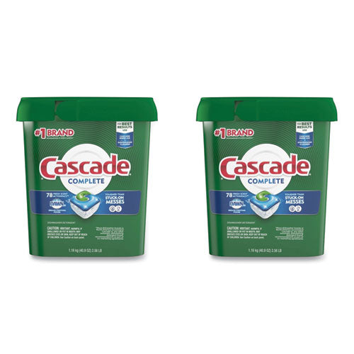 Cascade Actionpacs Fresh Scent 40.9 Oz Tub 78/tub 2 Tubs/Case