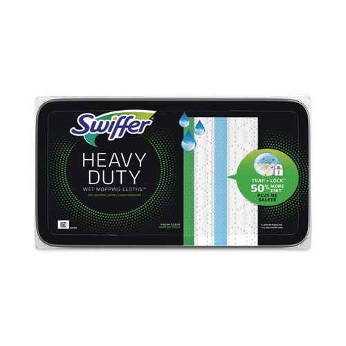 Swiffer Heavy-duty Wet Refill Cloths 10x8 Open Window Fresh 20/tub 6 Tubs/Case