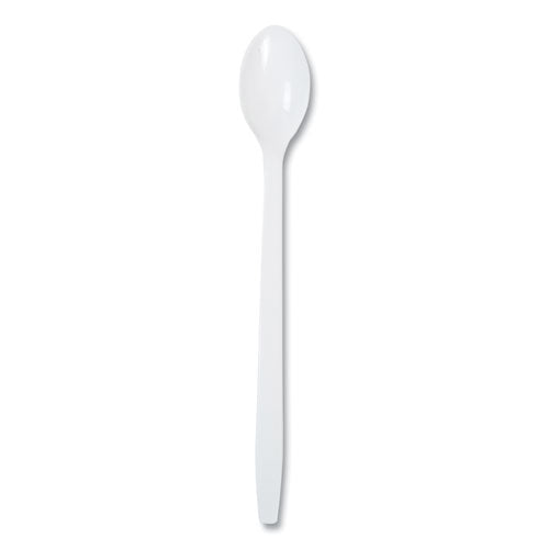 AmerCareRoyal Polypropylene Cutlery Soda Spoon 7.87" White 1000/Case
