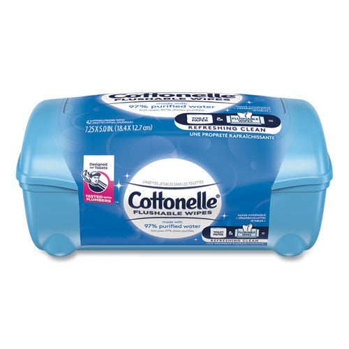 Cottonelle Fresh Care Flushable Cleansing Cloths 1-ply 3.75x5.5 White 42/pack 8 Packs/Case