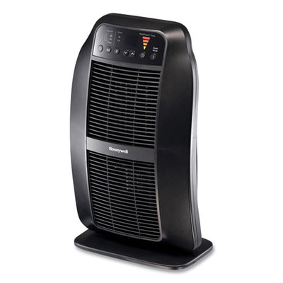 Alera® Mini Tower Ceramic Heater, 1,500 W, 7.37 X 7.37 X 17.37, Black |  Round Eye Supply