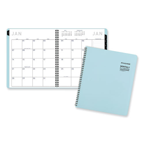 AT-A-GLANCE Contemporary Lite Monthly Planner 11x9.5 Light Blue Cover 12-month (jan To Dec): 2024