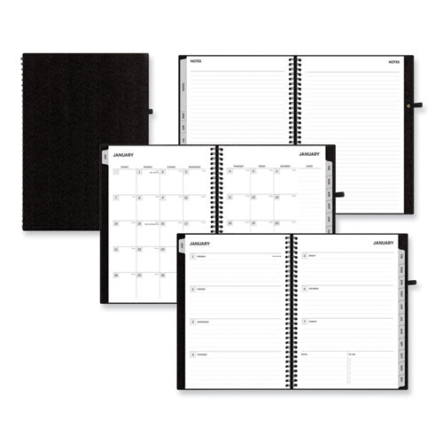 Blue Sky Aligned Weekly/monthly Notes Planner 8x5 Black Cover 12-month (jan To Dec): 2024