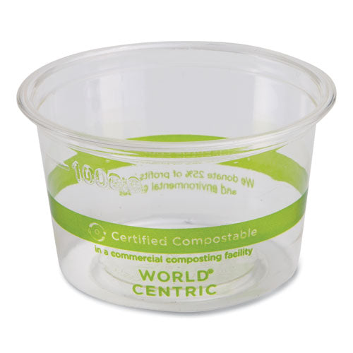 World Centric Pla Clear Cold Cups 4 Oz Clear 1000/Case