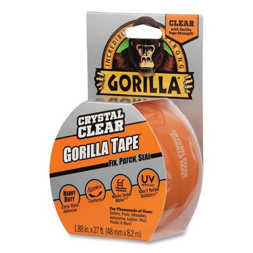Gorilla Crystal Clear Tape 3" Core 1.88"x9 Yds