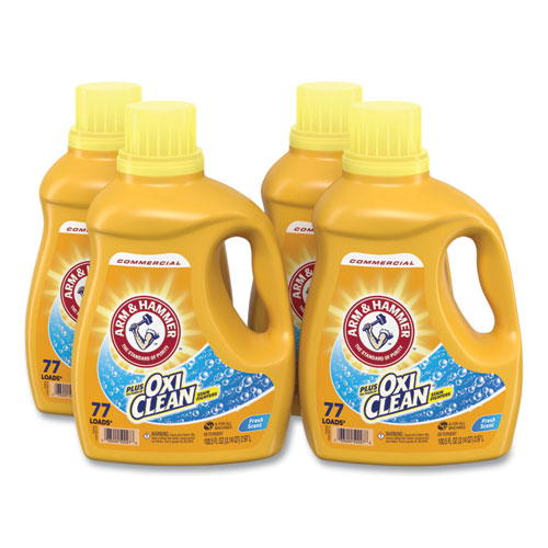 Arm & Hammer™ Oxiclean Concentrated Liquid Laundry Detergent Fresh 100.5 Oz Bottle 4/Case