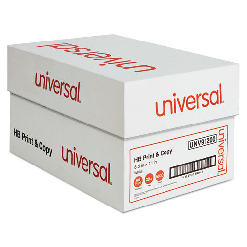 Universal Multipurpose Paper 96 Bright 20 Lb Bond Weight 8.5x11 White 500 Sheets/ream 10 Reams/Case