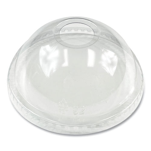 Boardwalk Pet Cold Cup Dome Lids Fits 9 Oz To 12 Oz Pet Cups Clear 100/pack