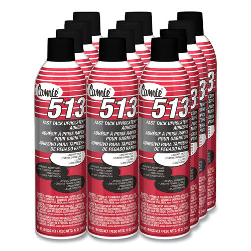 Claire 513 Fast Tack Upholstery Adhesive 12 Oz Dries Clear Dozen