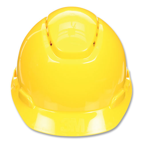 3M™ Securefit H-series Hard Hats H-700 Vented Cap With Uv Indicator 4-point Pressure Diffusion Ratchet Suspension Yellow