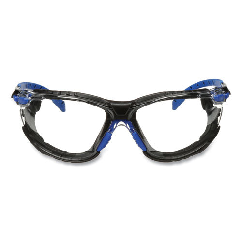 3M™ Solus 1000 Series Safety Glasses Black/blue Plastic Frame Clear Polycarbonate Lens