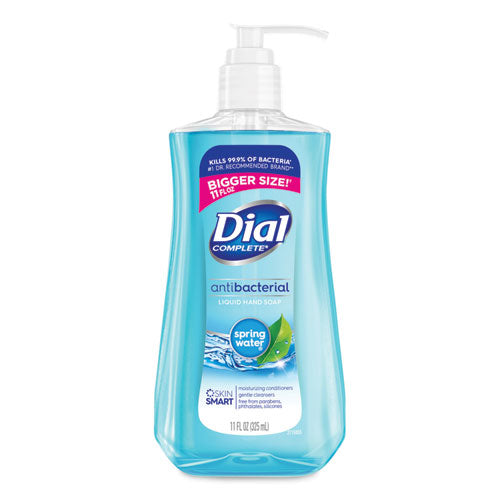 Dial Antibacterial Liquid Hand Soap Spring Water 11 Oz Pump Bottle 12/Case