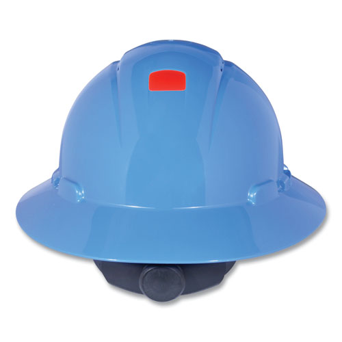 3M™ Securefit H-series Hard Hats H-800 Hat With Uv Indicator 4-point Pressure Diffusion Ratchet Suspension Blue