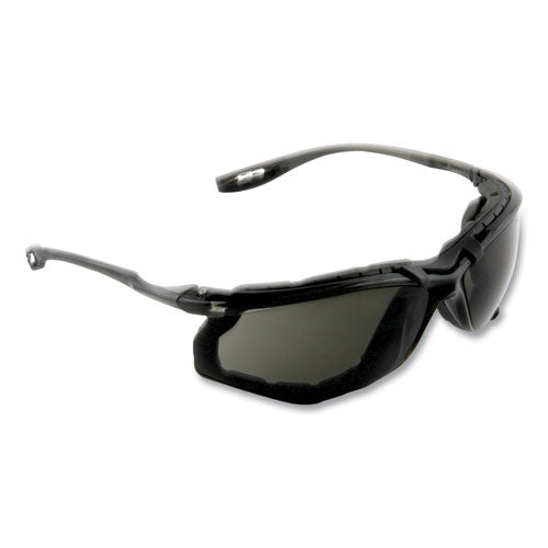 3M™ Virtua Ccs Protective Eyewear With Foam Gasket Black/gray Plastic Frame Gray Polycarbonate Lens