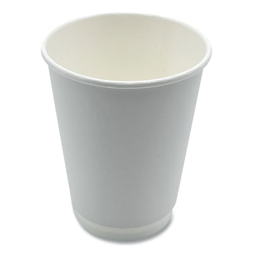 Boardwalk Paper Hot Cups Double-walled 12 Oz White 500/Case