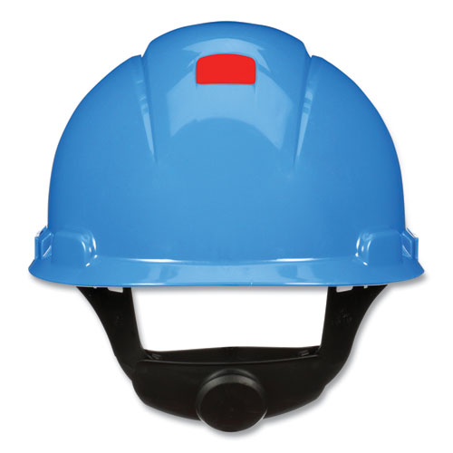 3M™ Securefit H-series Hard Hats H-700 Cap With Uv Indicator 4-point Pressure Diffusion Ratchet Suspension Blue