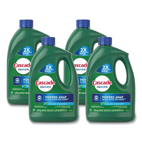 Cascade Complete Gel Dishwasher Detergent Fresh 120 Oz Bottle 4/Case