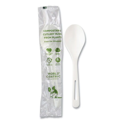 World Centric Tpla Compostable Cutlery Soup Spoon White 750/Case