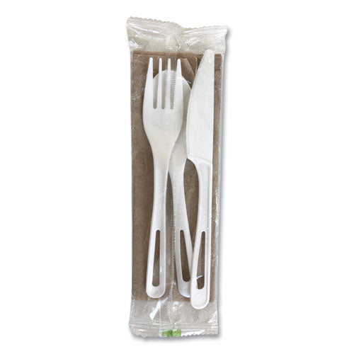 World Centric Tpla Compostable Cutlery Fork/knife/spoon/napkin White 250/Case