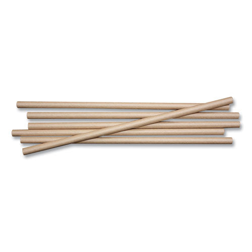 World Centric Sustainable Kraft Paper Straws 8" 6000/Case