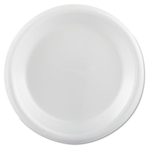 Plastifar Foam Dinnerware Plate 9" White 25/pack 20 Packs/Case
