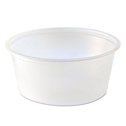 Fabri-Kal Portion Cups 3.25 Oz Translucent 125/sleeve 20 Sleeve/Case