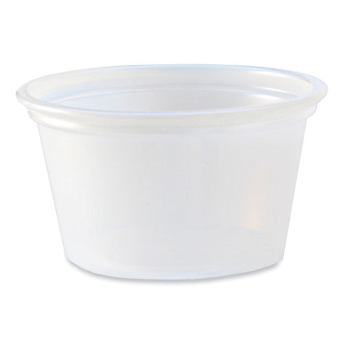 Fabri-Kal Portion Cups 0.75 Oz Translucent 125/sleeve 20 Sleeve/Case