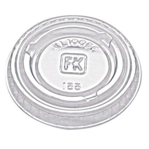 Fabri-Kal Portion Cup Lids Fits 0.75 Oz To 1 Oz Portion Cups Clear 2500/Case