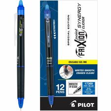 FriXion Synergy Clicker Erasable Gel Pen-Extra Fine Pen Point-0.5 Mm Pen Point Size-Retractable-Blue-12/Dozen