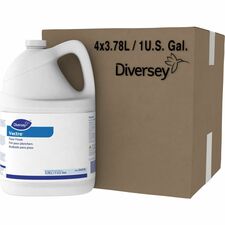 Diversey Vectra Floor Finish-Ready-To-Use-128 Fl Oz 4 Quart-Ammonia Scent-4 Pack-Off White