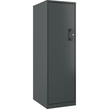 LYS Storage Cabinet-18" X 14.3" X 46.4"-4 X Shelfves-Locking Door  Welded  Durable  Humidity Resistant  Temperature Resistant-Graphite-Steel-Recycled