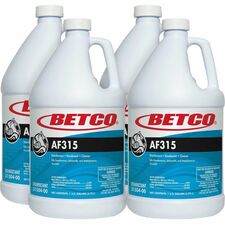 Betco AF315 Disinfectant Cleaner-Concentrate-128 Fl Oz 4 Quart-Citrus & Cedar Scent-4/Carton-Turquoise