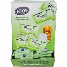 Njoy Green Stevia Sugar Substitute-0.035 Oz 1 G-Stevia Flavor-400/Box