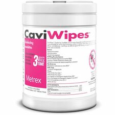 Metrex CaviWipes-Wipe-6" Width X 6.75" Length-12/Carton-White