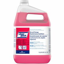 P&G Clean Quick Quaternary Sanitizer-Concentrate Liquid-128 Fl Oz 4 Quart-3/Carton-Red
