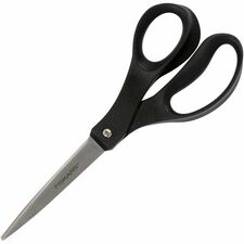 Fiskars Recycled All-purpose Scissors-Stainless Steel-Straight Tip-Black-1 Each