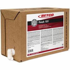 Betco Finish 101 Acrylic Polymer Floor Finish-Liquid-640 Fl Oz 20 Quart-Mild ScentBag-White  Crystal Clear