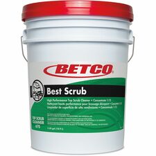 Betco Best Scrub Floor Cleaner-Concentrate Liquid-640 Fl Oz 20 Quart-Pleasant Scent-Green