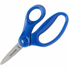 Fiskars 5" Pointed-tip Kids Scissors-Safety Edge Blade-Pointed Tip-Assorted-1 Each
