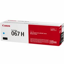 Canon 067 Original High Yield Laser Toner Cartridge-Cyan-1 Pack-2350 Pages