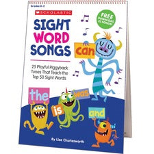 Scholastic Sight Word Songs Flip Chart & CD-Theme/Subject: Fun-Skill Learning: Sight Words  Songs-1 Each