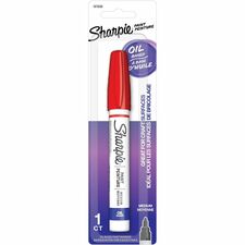 Sharpie Oil-Based Paint Markers-Medium Marker Point-Red Oil Based Ink-1 Pack