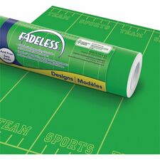 Fadeless Bulletin Board Paper Rolls-Classroom  Door  File Cabinet  School  Home  Office Project  Display  Table Skirting  Party  Decoration-48"Width X 50 FtLength-1 Roll-Team Sports-Paper