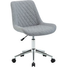 LYS Low Back Office Chair-Gray Plywood  Fabric Seat-Gray Plywood  Fabric Back-Low Back-1 Each