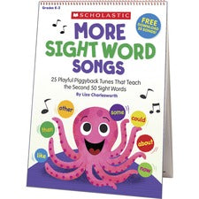 Scholastic K-2 More Sight Words Flip Chart/CD-Theme/Subject: Fun-Skill Learning: Songs  Sight Words-1 Each