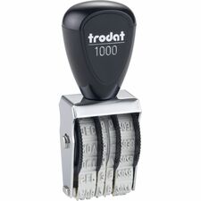 Trodat Rubber Date Stamp-Date Stamp-4 Bands-Assorted-Rubber  Steel-1 Each