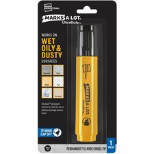 Avery&reg  UltraDuty Markers  XL Wide Tip  1 Black Marker 29865-Narrow  Bold Marker Point-18 Mm Marker Point Size-Chisel Marker Point Style-Black-Polyester Tip-1